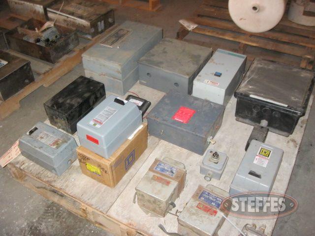 Assortment of motor starters, contactors, amp meters, transformers_1.jpg